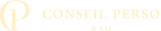 Logo dorée Conseil Perso & Co 2761x540px